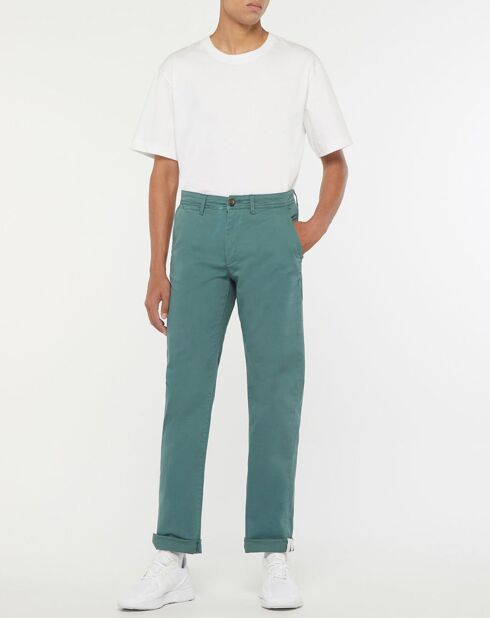 Pantalon Chino en Coton Bio Relax Kutrelax vert