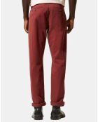 Pantalon Chino droit Kutdroit  rouge foncé