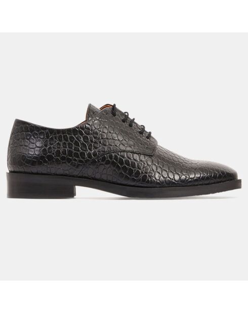 Derbies en Cuir gros grain noires