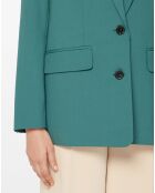 Blazer droit en Laine mélangée Cléo Oversize vert