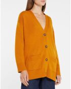 Gilet 100% Cachemire Dira orange