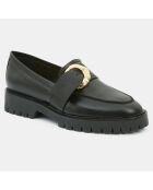 Mocassins en Cuir Stella noirs