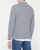 Pull en Laine & Cachemire Noterond col rond gris