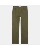 Pantalon Amigo en Toile de coton bio vert kaki