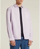 Chemise droite Oxford Lixdye violet clair