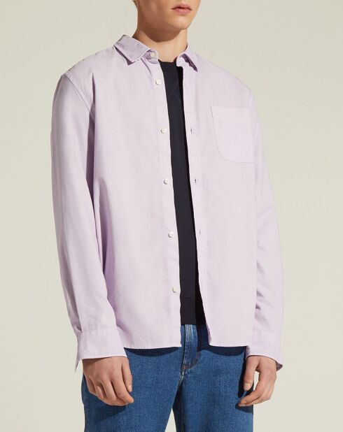 Hellviolettes gerades Lixdye Oxford-Hemd