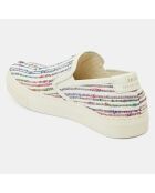 Slip-On en Cuir & Textile Lorelei multicolores