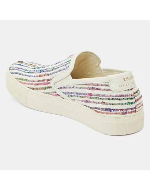 Slip-On en Cuir & Textile Lorelei multicolores