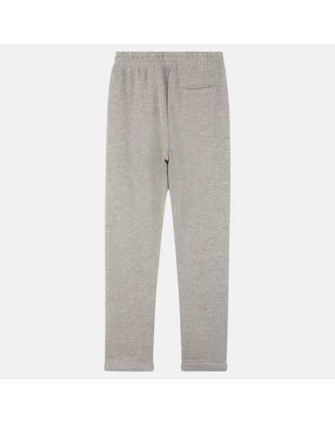 Pantalon de jogging en Coton bio molletonné Joelle gris chiné