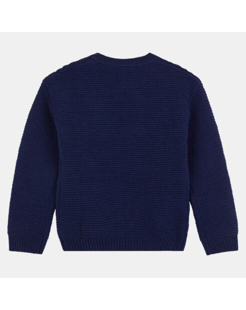 Pull en Maille chenille Jixy bleu marine