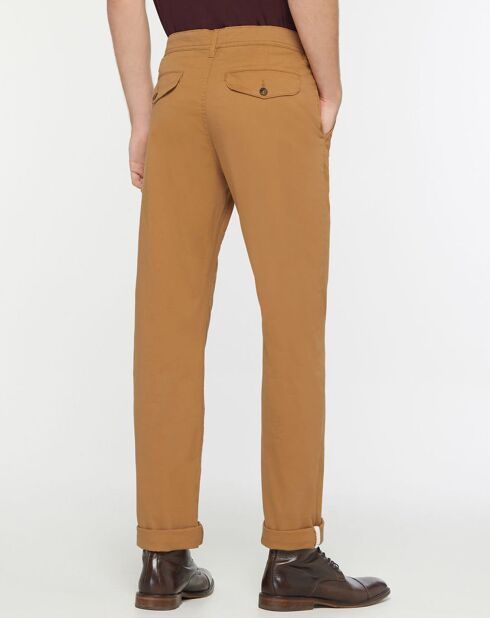 Pantalon Chino en Coton Bio Relax Kutrelax camel