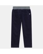 Pantalon en Coton velours côtelé Echo bleu marine