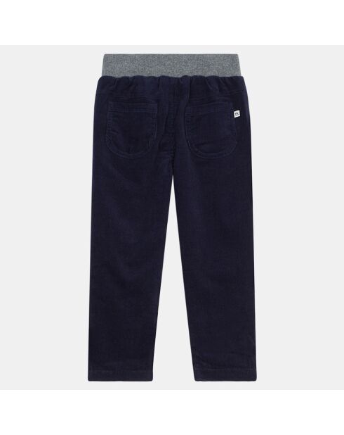 Pantalon en Coton velours côtelé Echo bleu marine