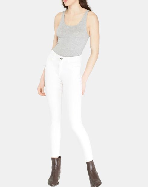 Jean Slim en Toile de coton Ella blanc