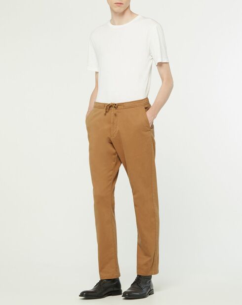 Pantalon droit Lujog camel