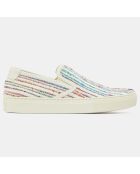 Slip-On en Cuir & Textile Lorelei multicolores