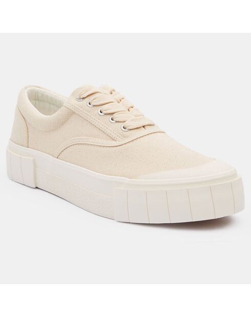 Sneakers en Coton Bio Opal beiges