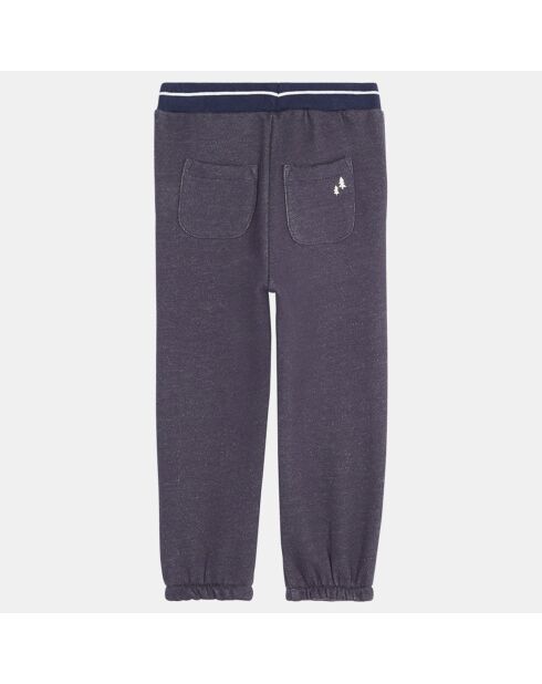 Pantalon de jogging en Coton molletonné Cirilo bleu marine