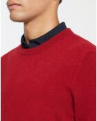 Pull 100% Cachemire Nachron col rond rouge