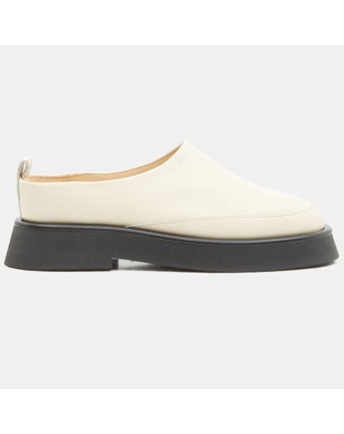 Sabots en Cuir Twig blancs