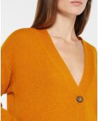 Gilet 100% Cachemire Dira orange