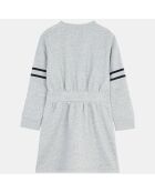 Robe en Coton molletonné Alexa gris chiné