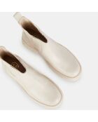 Chelsea Boots en Cuir Links beiges - Talon 6 cm