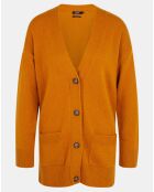 Gilet 100% Cachemire Dira orange