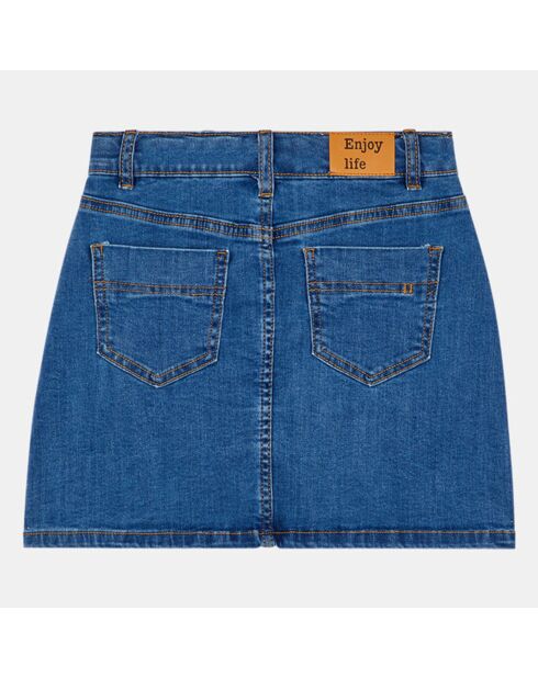 Jupe courte en Coton bio denim bleue