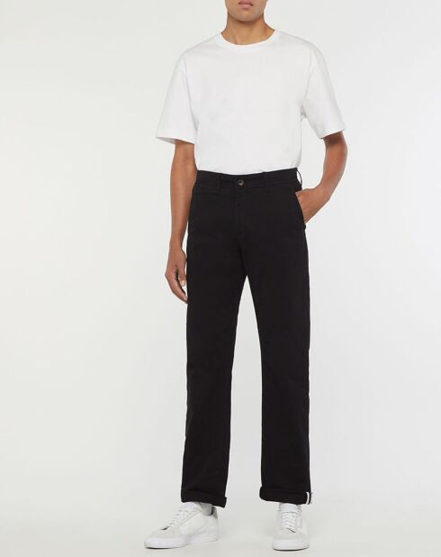 Pantalon Chino en Coton Bio Relax Kutrelax noir