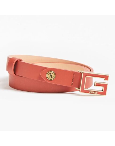 Ceinture ajustable cognac