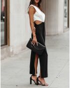 Robe Sandra écru/noir