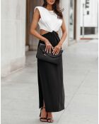 Robe Sandra écru/noir