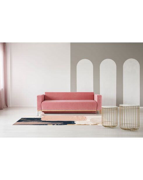Tapis vinyle Oleo 1 rose - 66x150 cm
