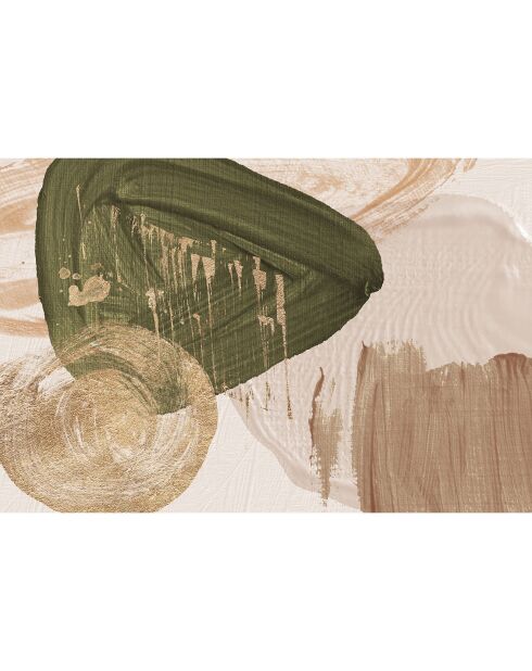 Oleo 3 Vinylteppich rosa/gold/khaki - 200x300 cm