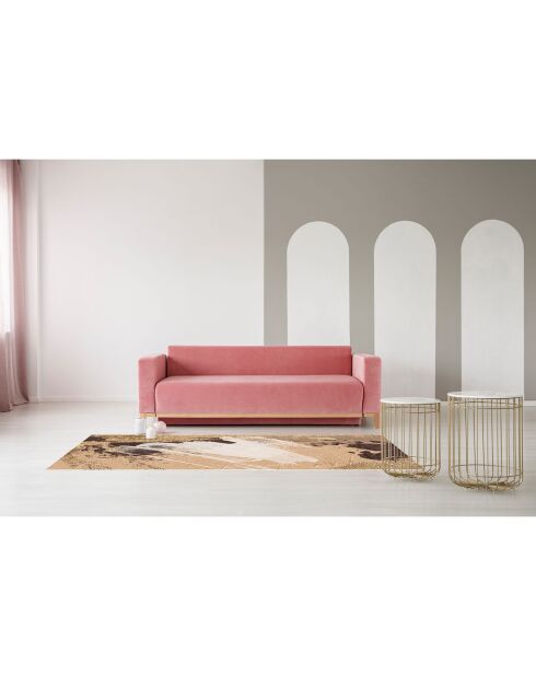 Oleo 8 vinyltapijt beige/goud - 66x180 cm