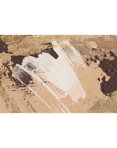Oleo 8 vinyltapijt beige/goud - 100x150 cm