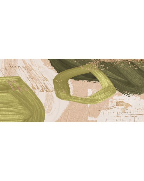 Vinylteppich Oleo 9, 66x150 cm, grün/beige