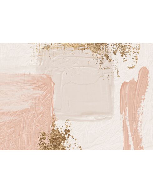 Oleo 11 roze/goud vinyltapijt - 70x100 cm