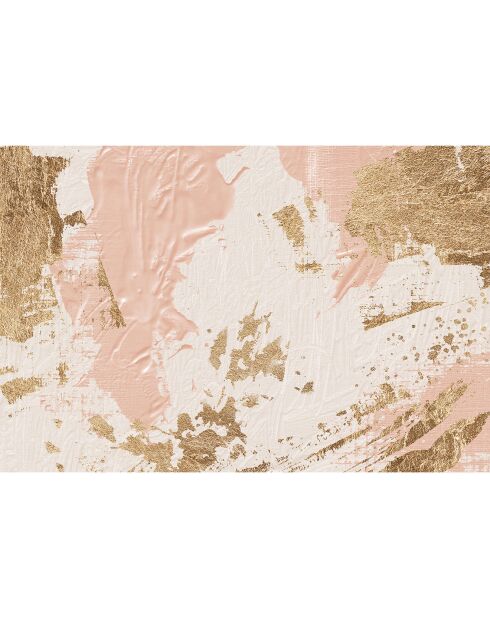 Oleo 12 roze/goud vinyltapijt - 200x300 cm