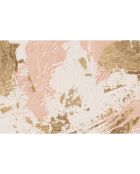 Tapis vinyle Oleo 12 rose/doré - 160x240 cm