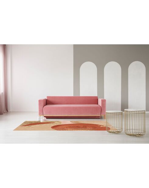 Tappeto in vinile multicolore Oleo 13 - 66x180 cm