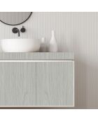 Rouleau autocollant vinyle avec relief Madera gris clair - 137x500 cm
