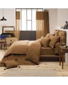 Edredón de gasa de algodón Gaïa marrón