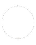 Collier en Argent & Perle de Culture d'Eau Douce blanc nacre