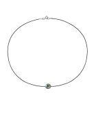 Collier Lien d'Amour en Argent & Perle de Culture de Tahiti arc-en-ciel