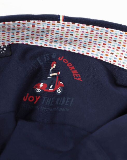 Polo azul marino Max