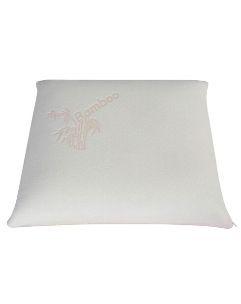 Oreiller à mémoire de forme bio blanc - 60x60 cm