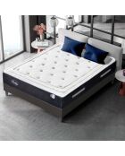 Matelas Mémoire de forme Privilège anthracite/blanc - 90x200 cm