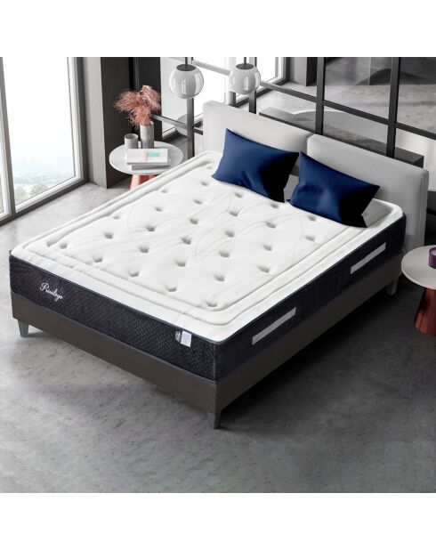 Matelas Mémoire de forme Privilège anthracite/blanc - 90x200 cm